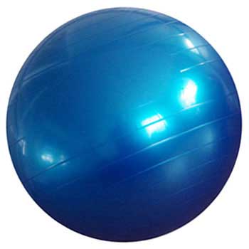 ลูกบอลโยคะ (สีน้ำเงิน) ผลิตจากวัสดุอย่างดี ด้วยเทคโนโลยีที่ทันสมัย ปลอดภัย มีความยืดหยุ่นสูง หนาเป็นพิเศษ ทนทานต่อแรงกดทับ รองรับน้ำหนักได้มากกว่า 100 กิโล