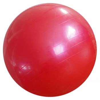 ลูกบอลโยคะ (สีแดง) ผลิตจากวัสดุอย่างดี ด้วยเทคโนโลยีที่ทันสมัย ปลอดภัย มีความยืดหยุ่นสูง หนาเป็นพิเศษ ทนทานต่อแรงกดทับ รองรับน้ำหนักได้มากกว่า 100 กิโล