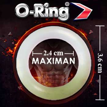 ห่วงรัดโคน (O-ring Maximan) ใช้สวมช่วยให้อวัยวะเพศแข็งตัวดีขึ้น ช่วยชะลอการหลั่งเร็ว ยืดระยะเวลาให้นานขึ้น เพิ่มความสุข สนุกขณะร่วม ใช้ร่วมกับกระบอกสูญญกาศ หรืออุปกรณ์อื่นๆได้ วัสดุซิลิโคนอย่างดี ผลิตในไทย มั่นใจในคุณภาพ