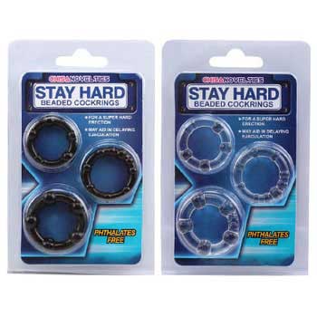 ห่วงรัดโคน (STAY HARD) ใช้สวมช่วยให้อวัยวะเพศแข็งตัวดีขึ้น ช่วยชะลอการหลั่งเร็ว ยืดระยะเวลาให้นานขึ้น เพิ่มความสุข สนุกขณะร่วม ปลอดภัยใช้ร่วมกับกระบอกสูญญกาศ หรืออุปกรณ์อื่นๆได้