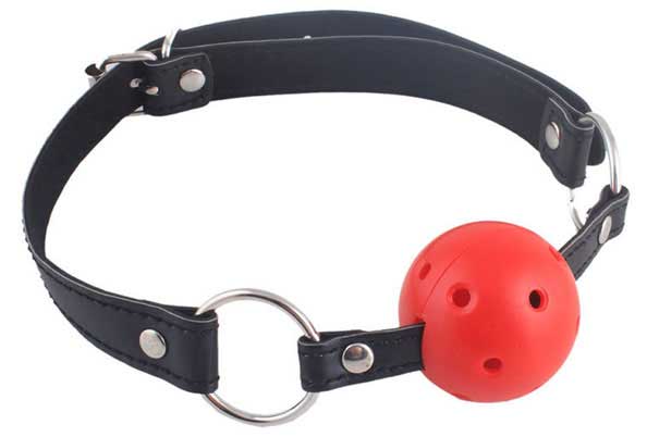 อุปกรณ์เสริมที่ปิดปาก (แดง) แข็งแรงทนทาน Bondage BDSM ทำความสะอาดง่าย ช่วยเพิ่มรสชาติ กระตุ้นอารมณ์ ให้ความสุข สนุกขณะร่วม ได้ทุกโอกาส