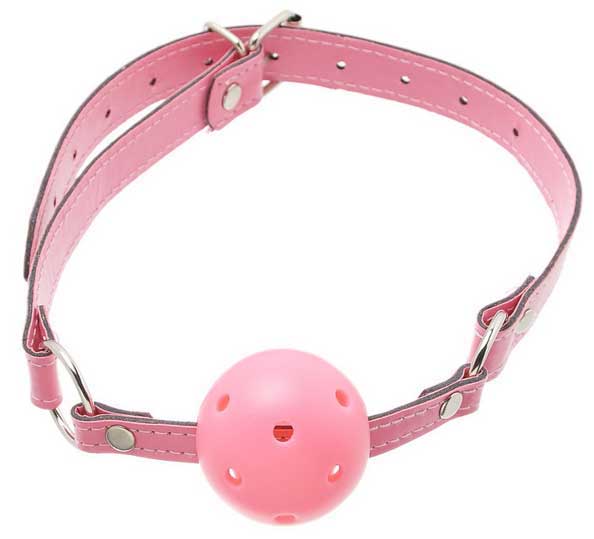 อุปกรณ์เสริมที่ปิดปาก (สีชมพู) แข็งแรงทนทาน Bondage BDSM ทำความสะอาดง่าย ช่วยเพิ่มรสชาติ กระตุ้นอารมณ์ ให้ความสุข สนุกขณะร่วม ได้ทุกโอกาส