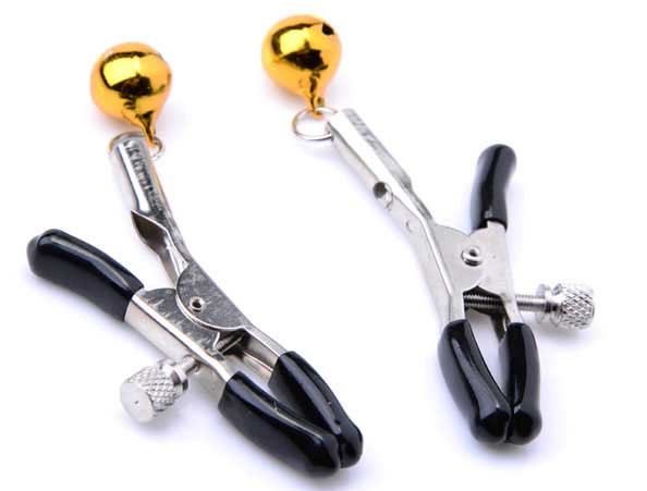 ที่หนีบหัวนม Bondage อุปกรณ์เสริม BDSM พร้อมลูกกระพรวน คุณภาพดี ปรับระดับแรงหนีบได้ แข็งแรงทนทาน ทำความสะอาดง่าย ช่วยเพิ่มรสชาติ กระตุ้นอารมณ์ ให้ความสุข สนุกขณะร่วม ได้ทุกโอกาส